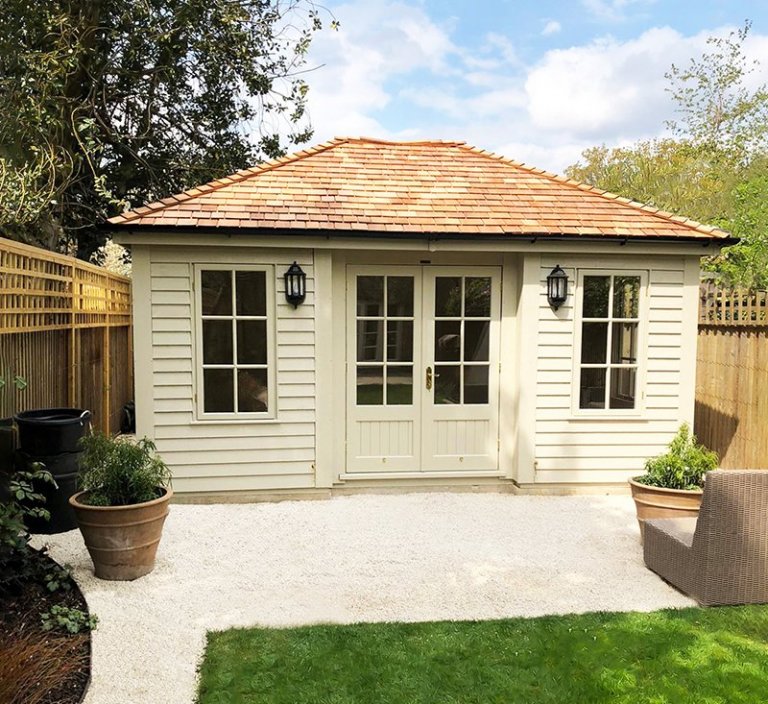 Gravel patio and garden landscaping
